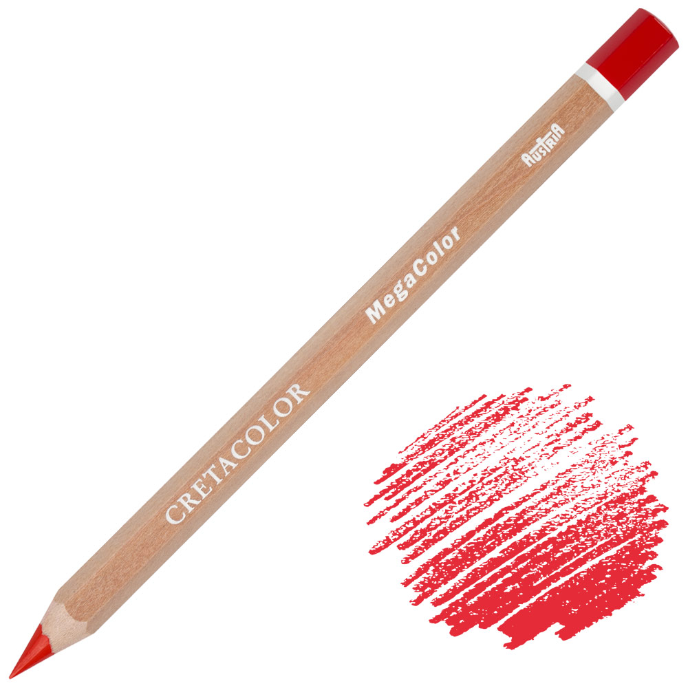 Cretacolor MegaColor Color Pencil Permanent Red Dark