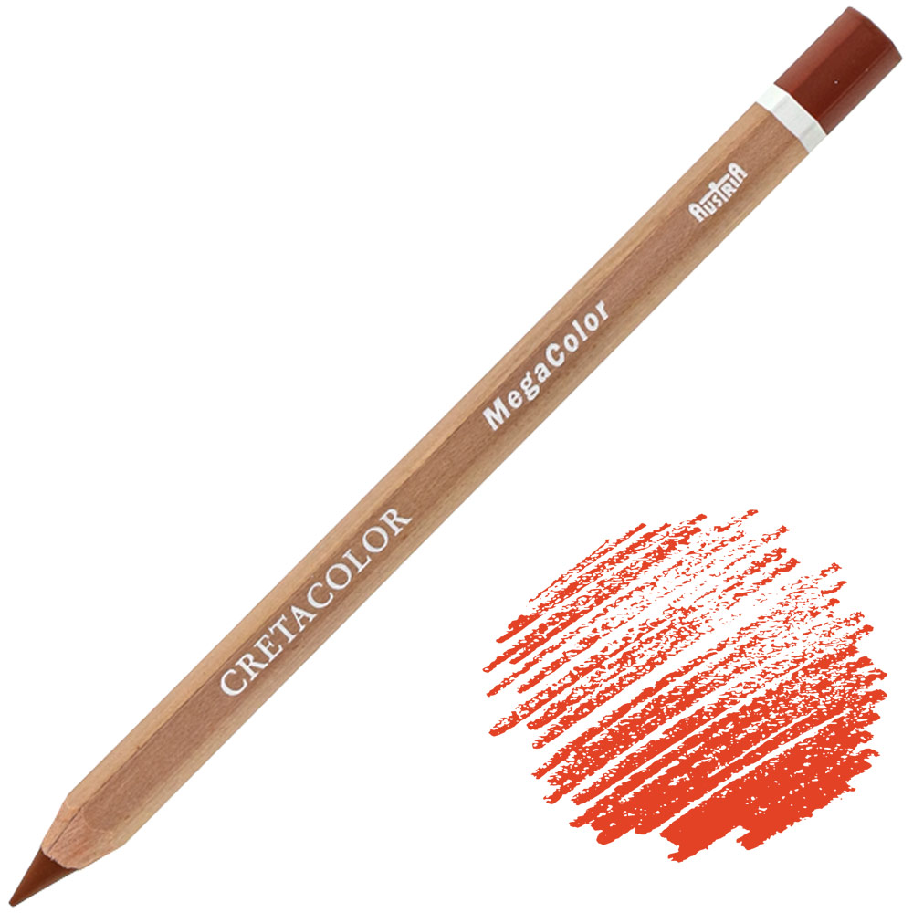 Cretacolor MegaColor Color Pencil English Red