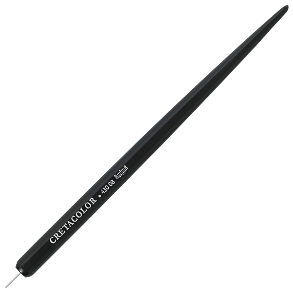 Cretacolor Silver Point Pencil with Black Polished Wooden Barrel