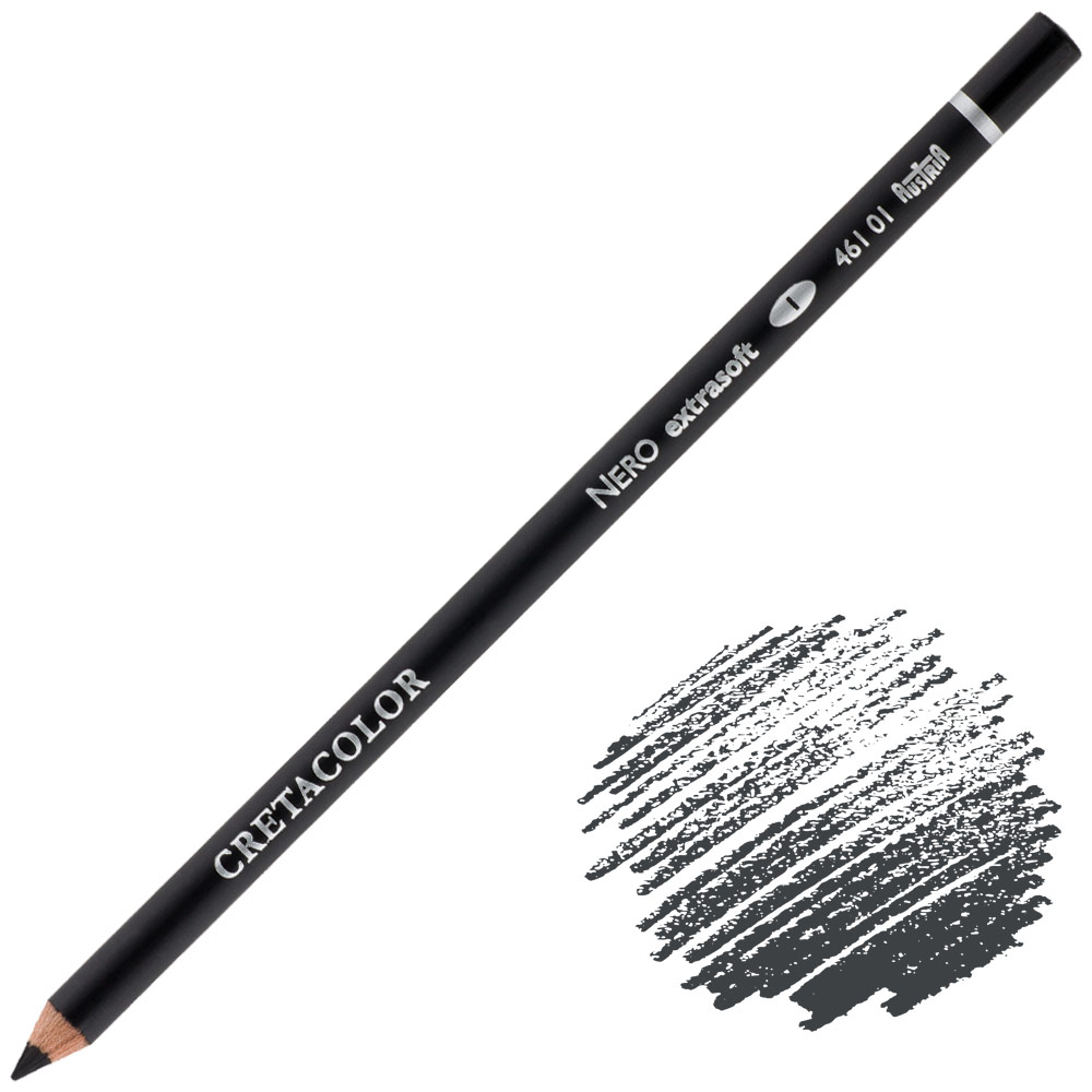 Cretacolor Nero Black Drawing Pencil Extra Soft