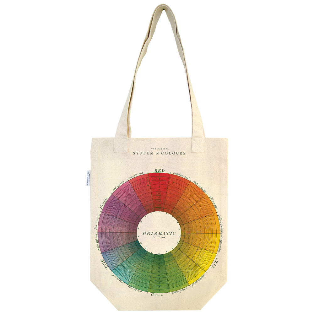 Cavallini Vintage Tote Bag Color Wheel