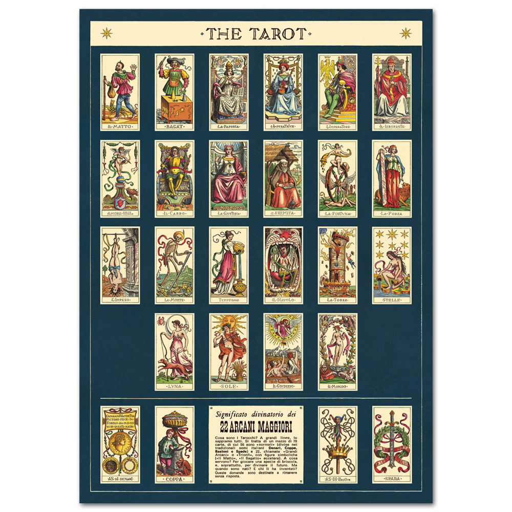 Cavallini Vintage Poster Paper 20"x28" Tarot