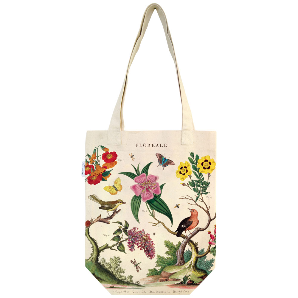 Cavallini Vintage Tote Bag Floreale