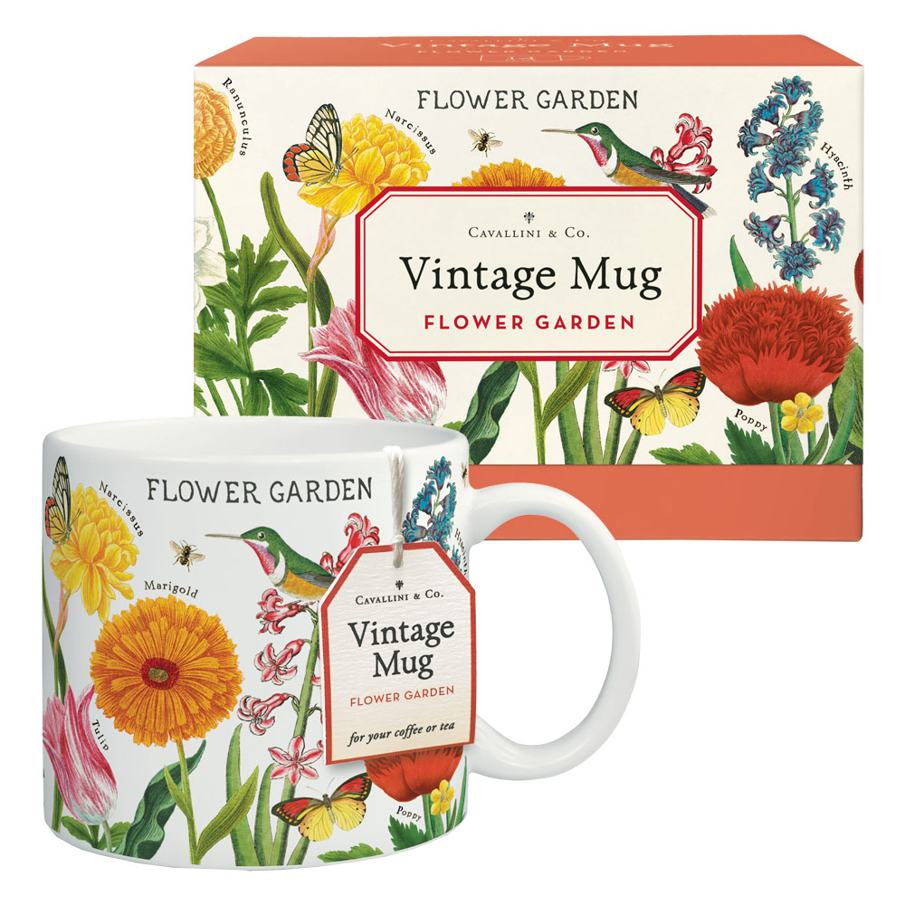 Cavallini Vintage Mug Flower Garden