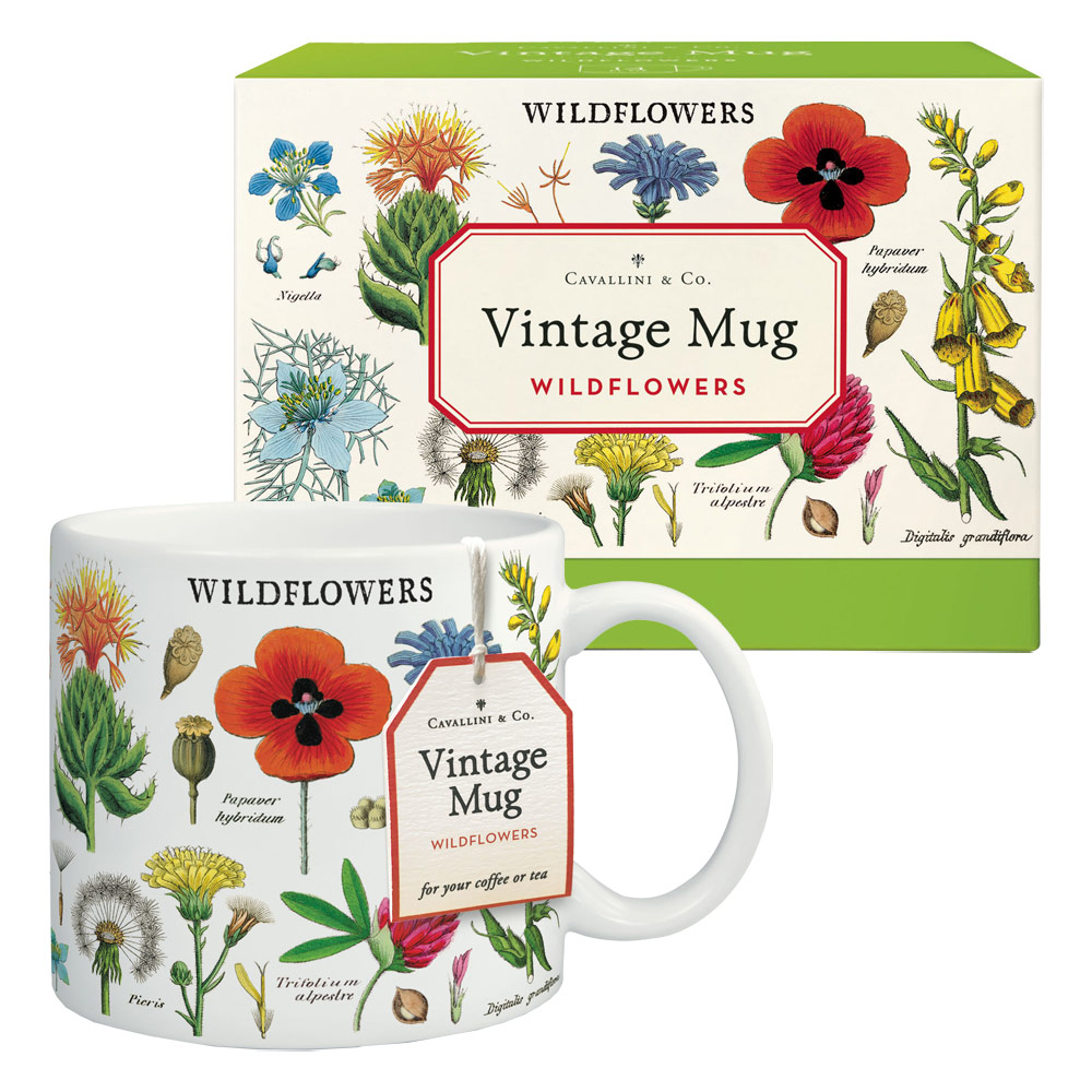 Cavallini Vintage Mug Wildflowers