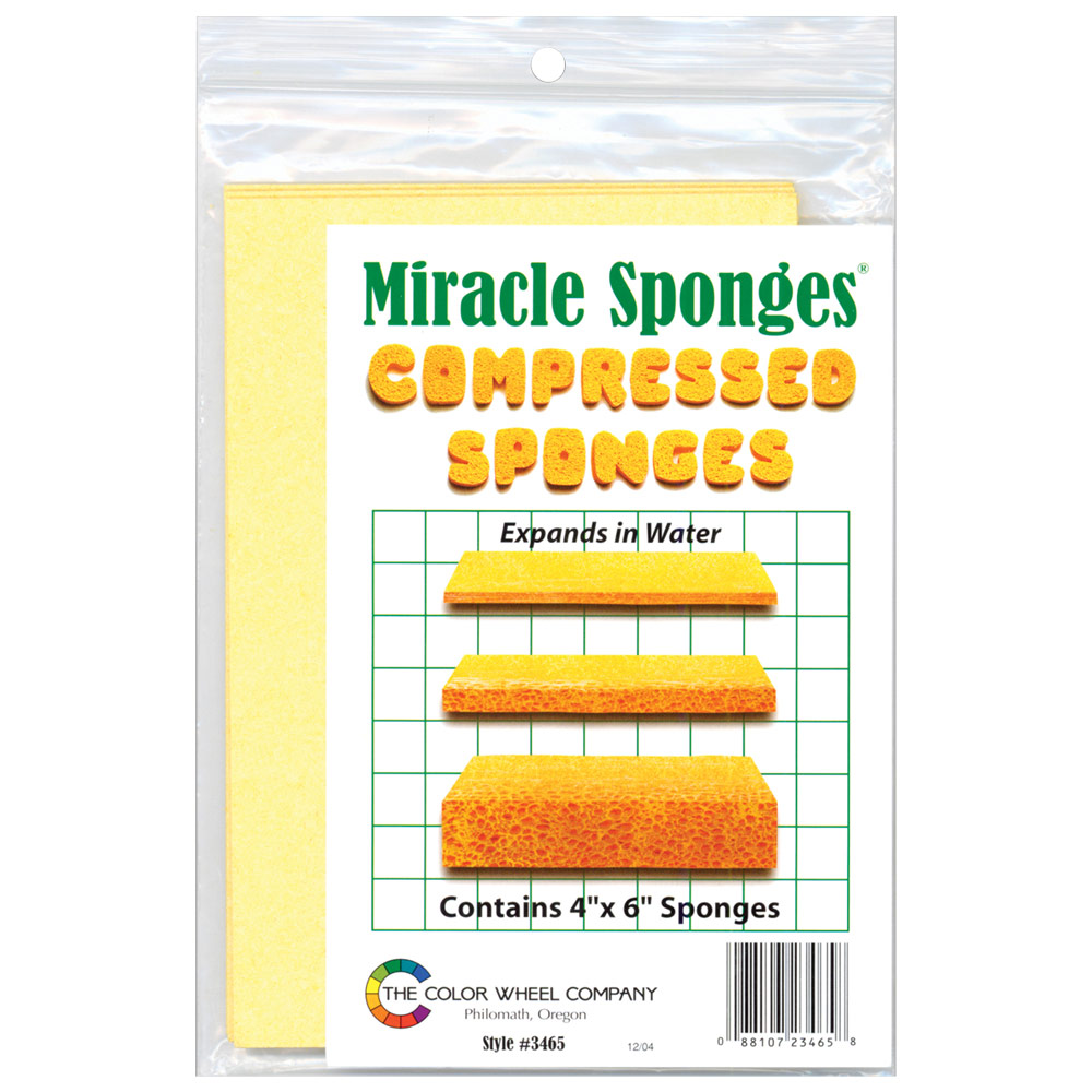The Color Wheel Company Miracle Sponge 3 Pack 4"x6"