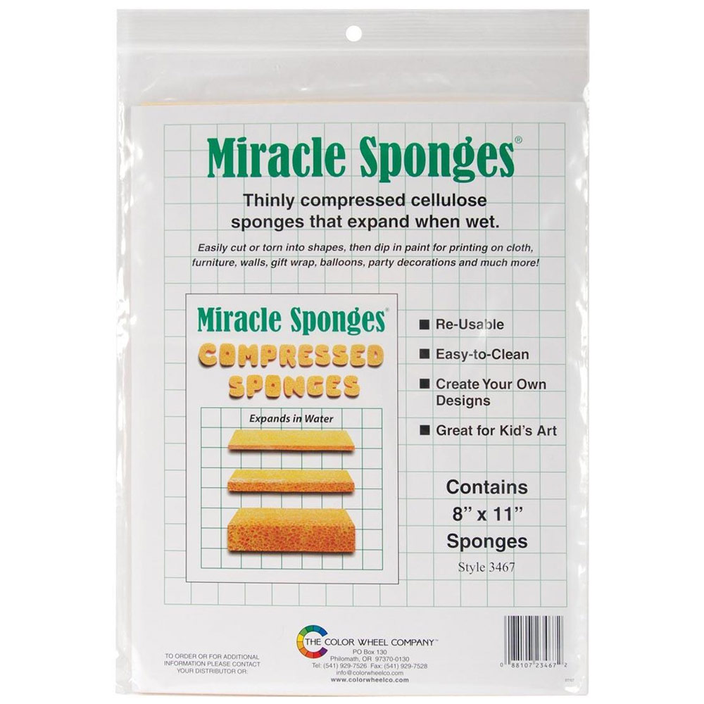 The Color Wheel Company Miracle Sponge 2 Pack 8"x11"