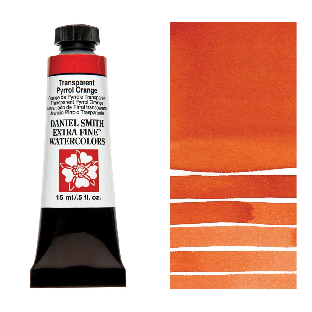 Daniel Smith Extra Fine Watercolor 15ml Transparent Pyrrol Orange
