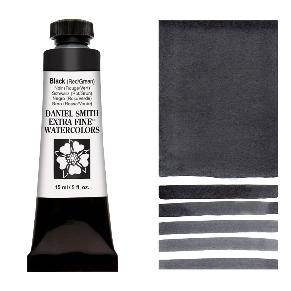 Daniel Smith Extra Fine Watercolor 15ml Jane's Black (Red/Green)