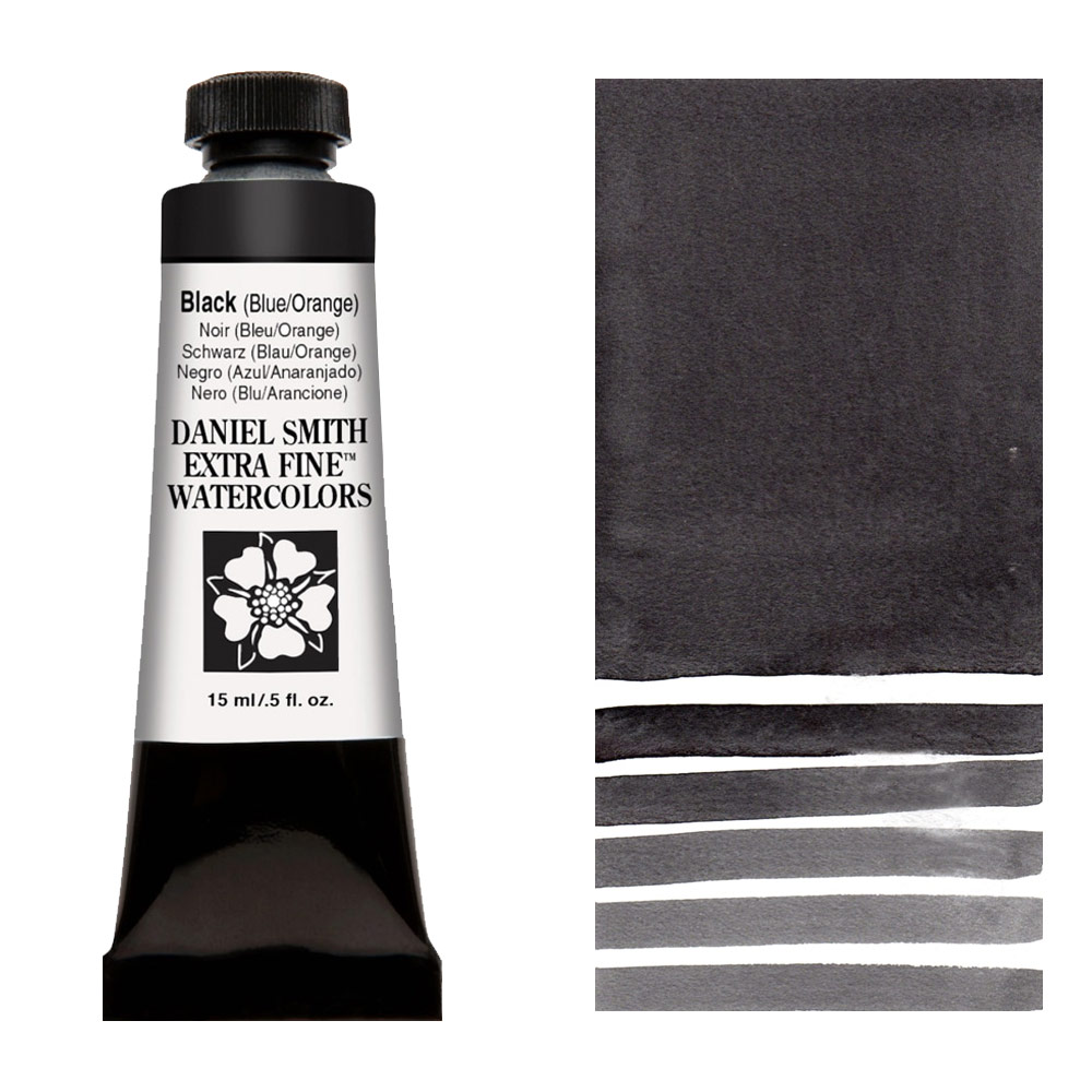 Daniel Smith Extra Fine Watercolor 15ml Jane's Black (Blue/Orange)