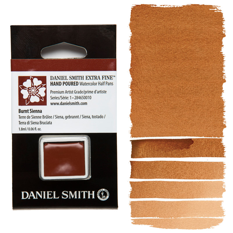 Daniel Smith Extra Fine Watercolor Half Pan Burnt Sienna