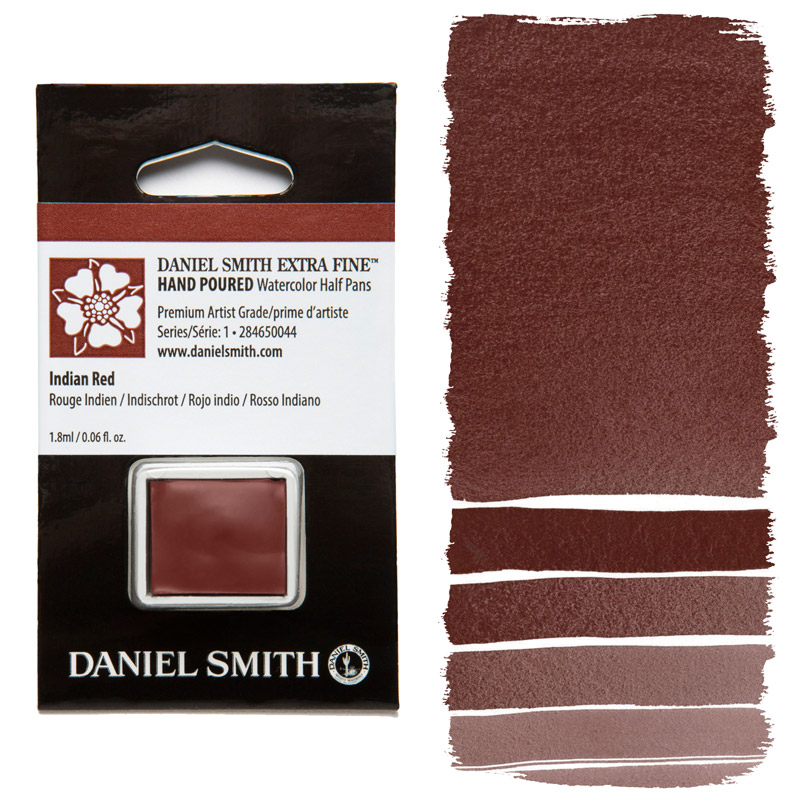 Daniel Smith Extra Fine Watercolor Half Pan Indian Red