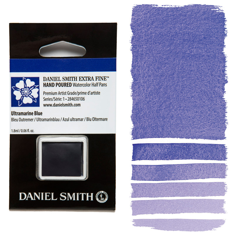 Daniel Smith Extra Fine Watercolor Half Pan Ultramarine Blue
