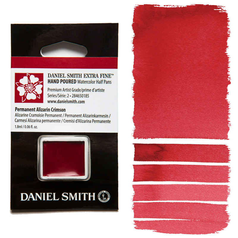 Daniel Smith Extra Fine Watercolor Half Pan Permanent Alizarin Crimson