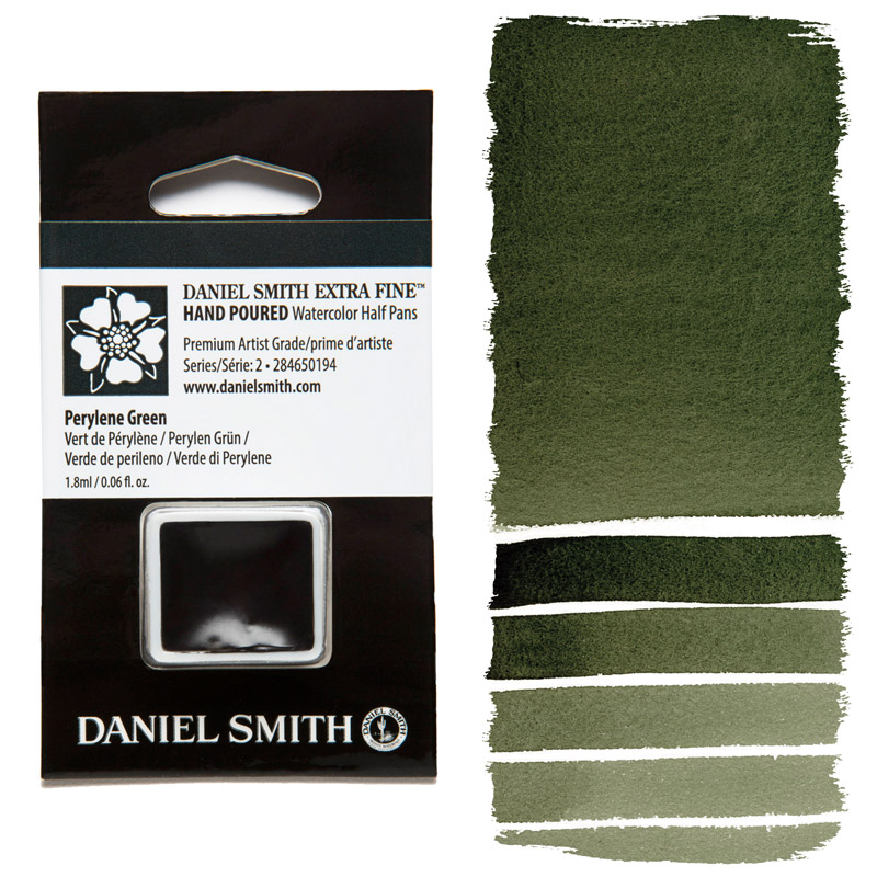 Daniel Smith Extra Fine Watercolor Half Pan Perylene Green