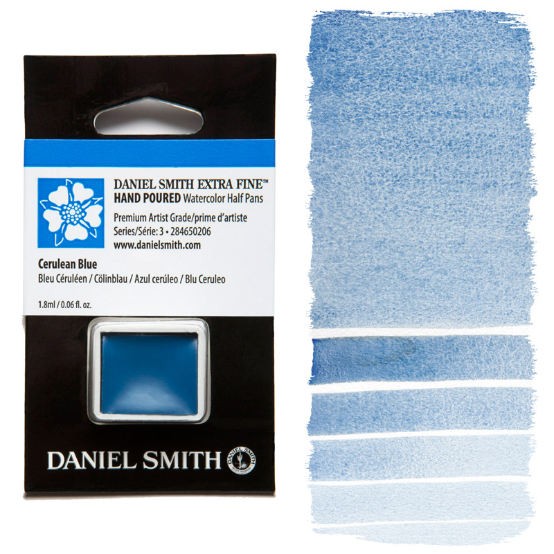 Daniel Smith Extra Fine Watercolor Half Pan Cerulean Blue