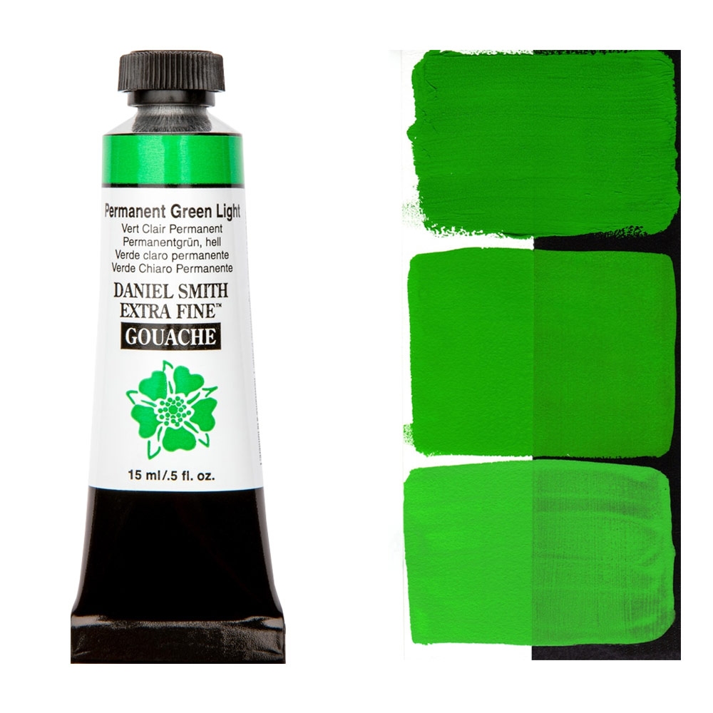 Daniel Smith Extra Fine Gouache 15ml Permanent Green Light