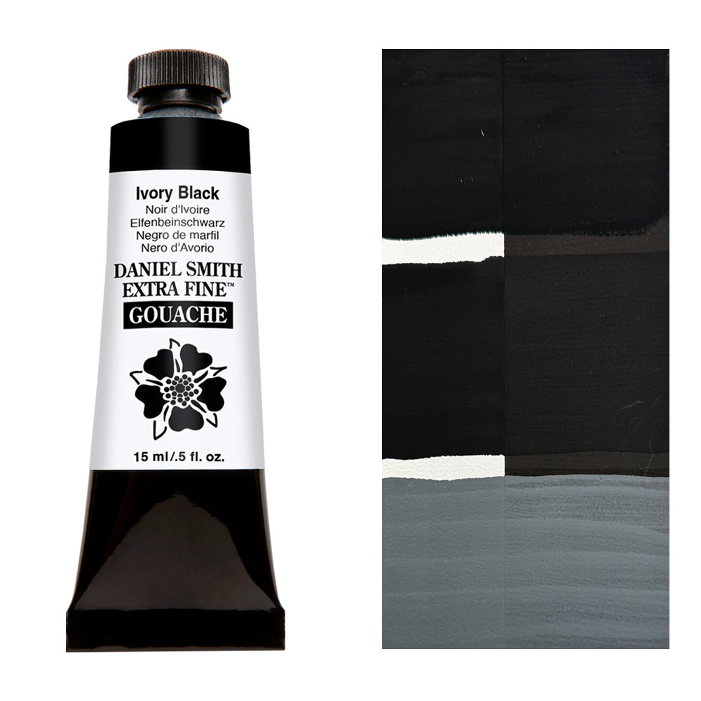 Daniel Smith Extra Fine Gouache 15ml Ivory Black