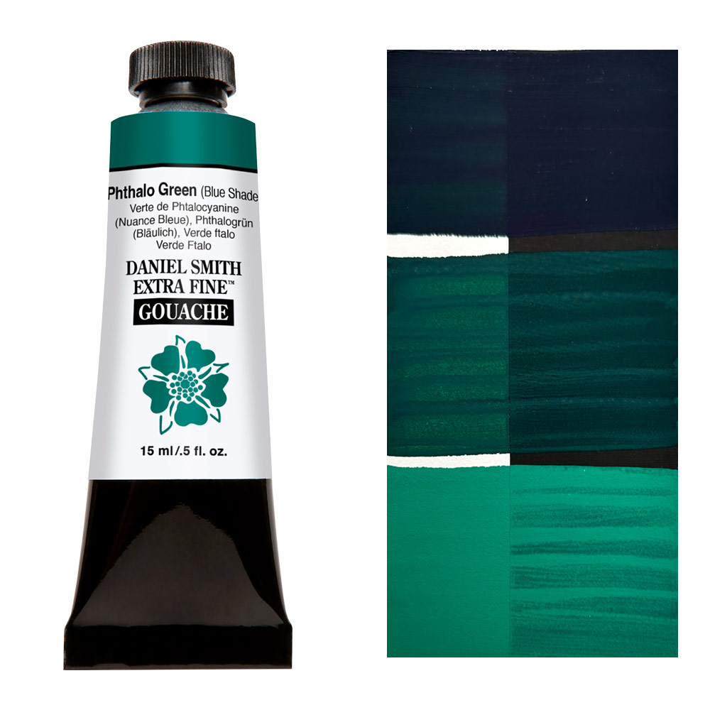 Daniel Smith Extra Fine Gouache 15ml Phthalo Green Blue Shade