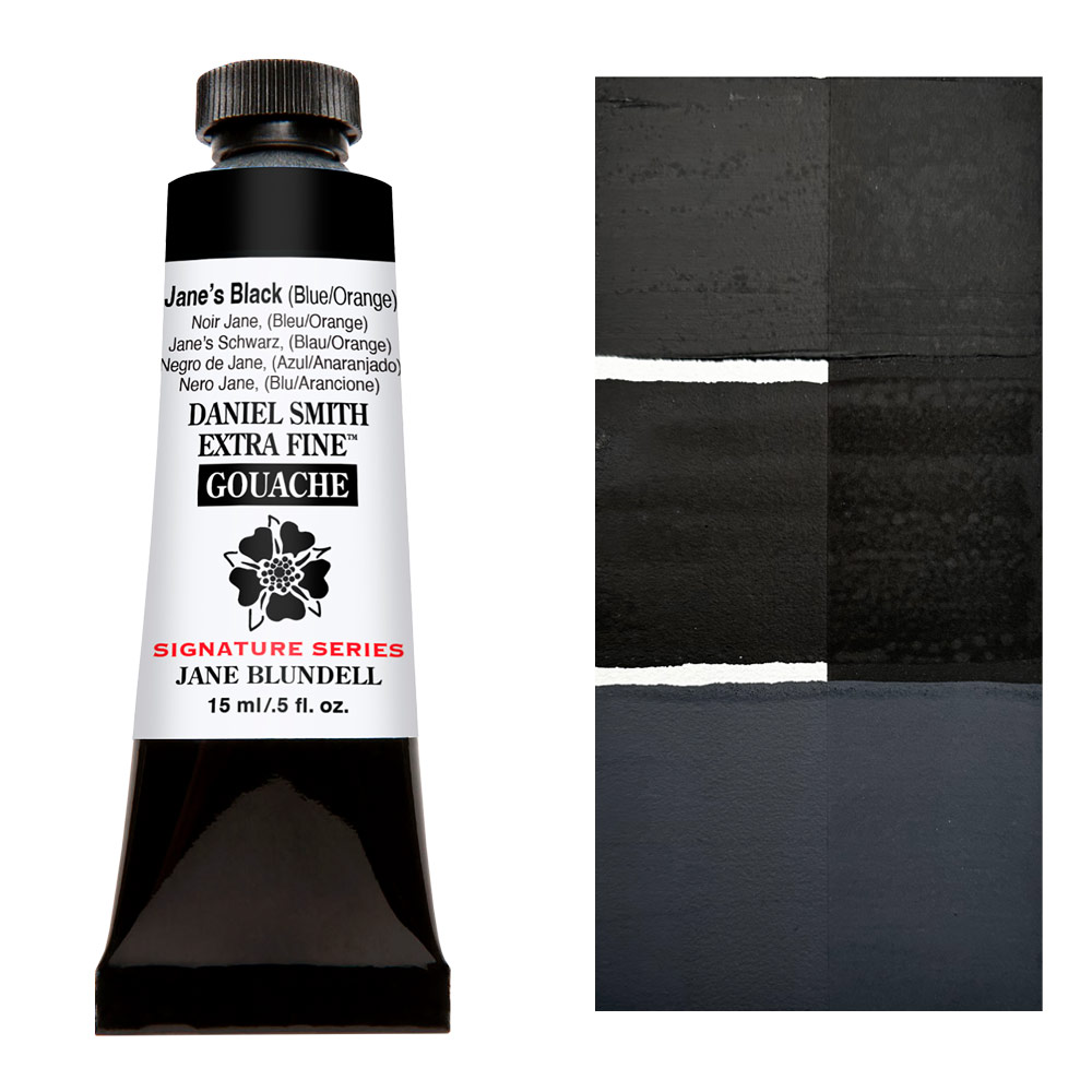 Daniel Smith Extra Fine Gouache 15ml Jane's Black (Blue/Orange)