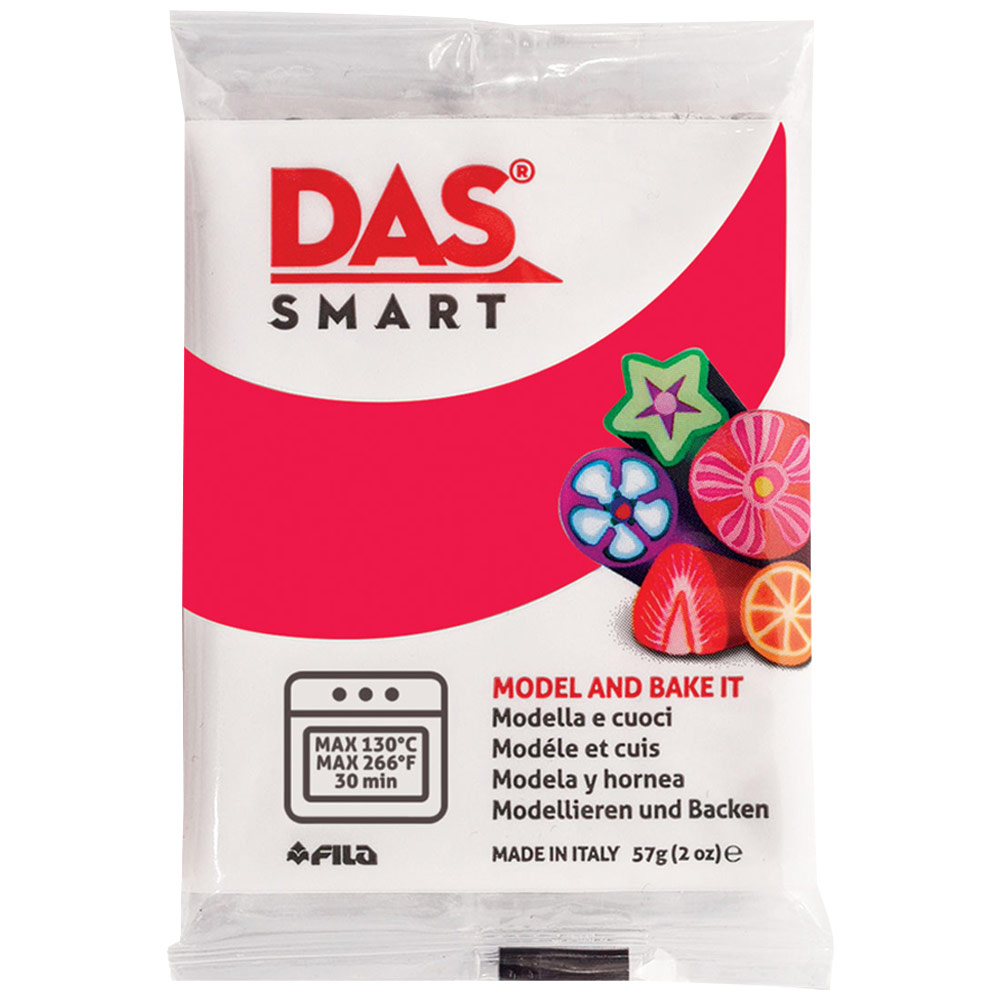 DAS Smart Oven-Hardening Clay 57g Carmine Red