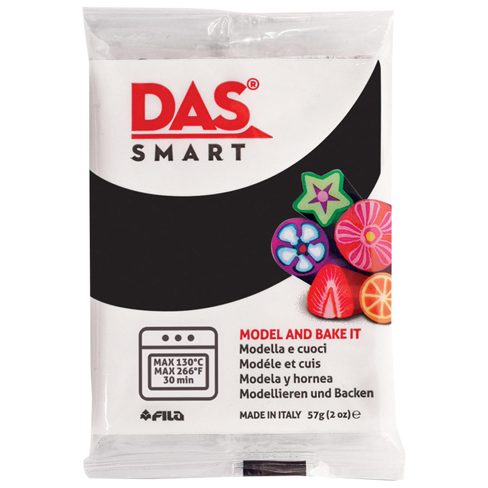 DAS Smart Oven-Hardening Clay 57g Black