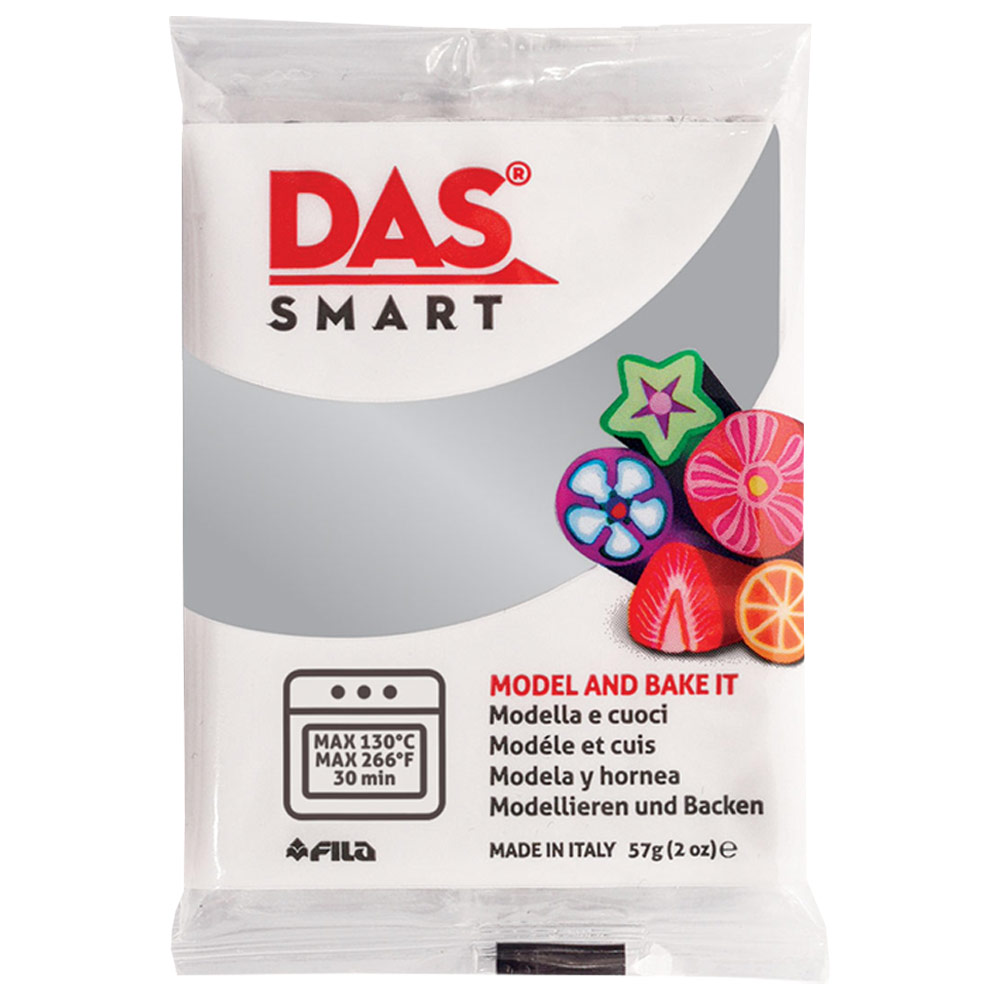 DAS Smart Oven-Hardening Clay 57g Silver