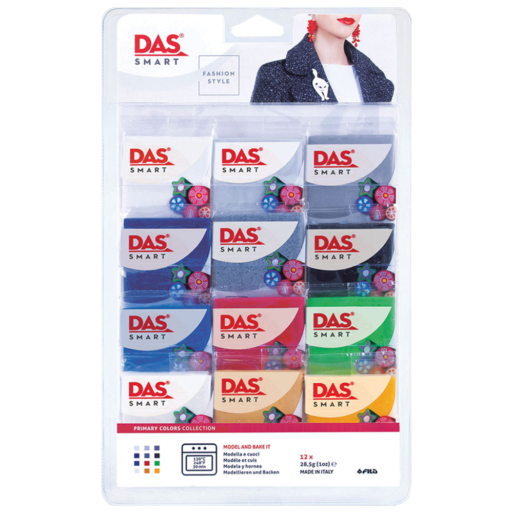 DAS Smart Oven-Hardening Clay 12 x 28g Set Primary