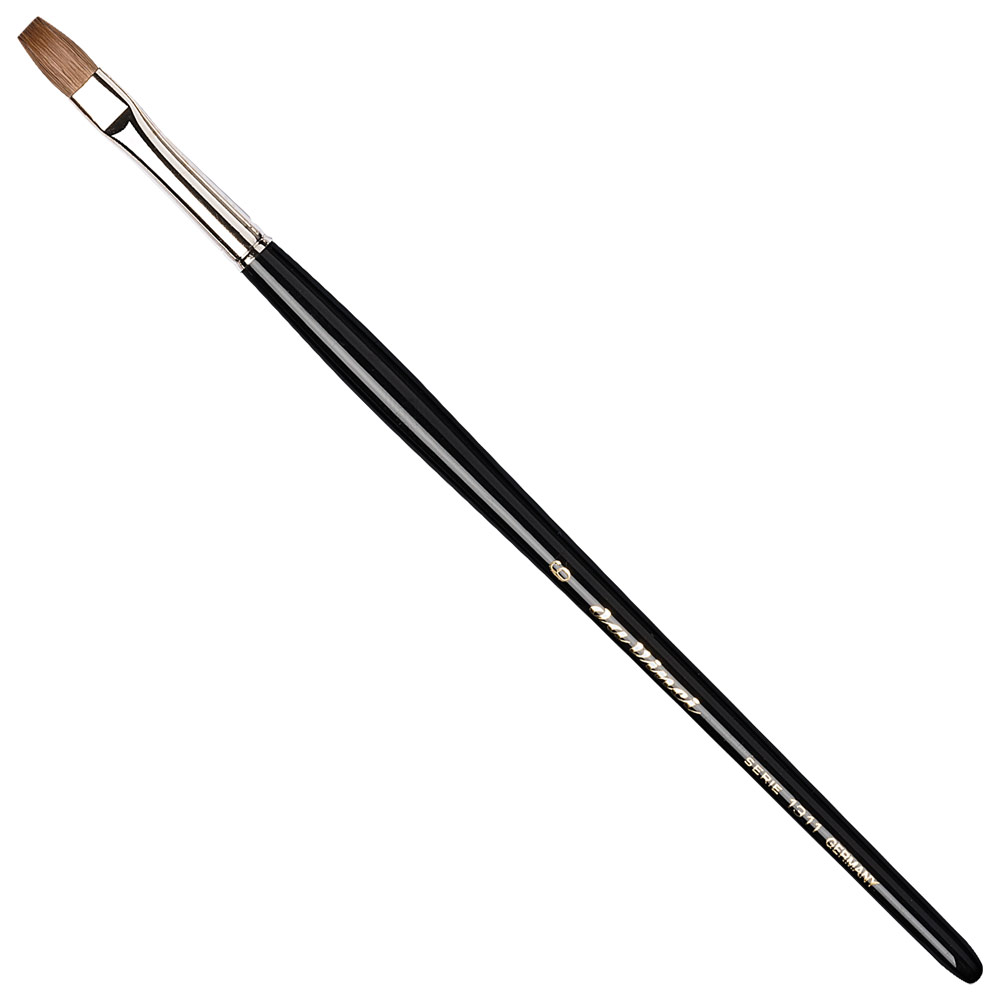 Da Vinci KOLINSKY Red Sable Watercolor Brush Series 1311 One Stroke #6