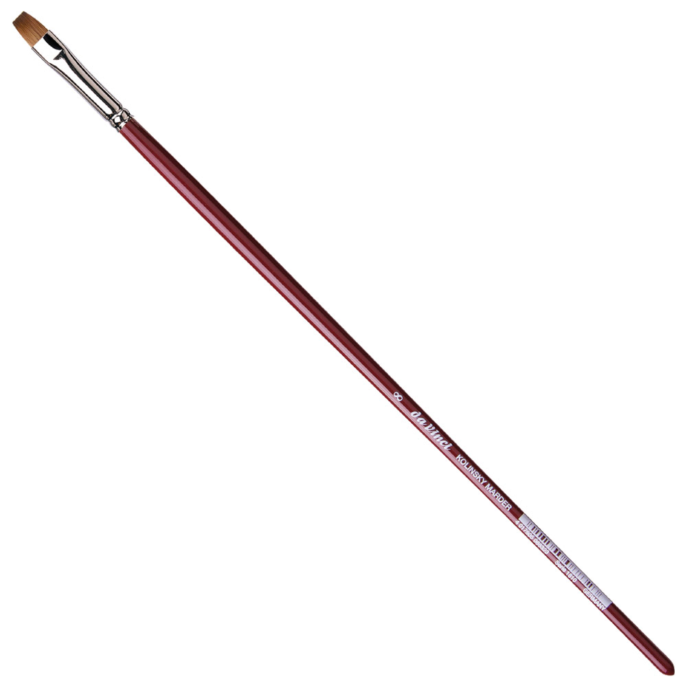 Da Vinci Kolinsky Marder Red Sable Oil Brush Series 1810 Bright #8