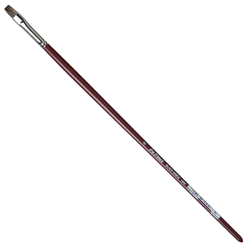 Da Vinci Black Sable Oil Brush Series 1840 Bright #8
