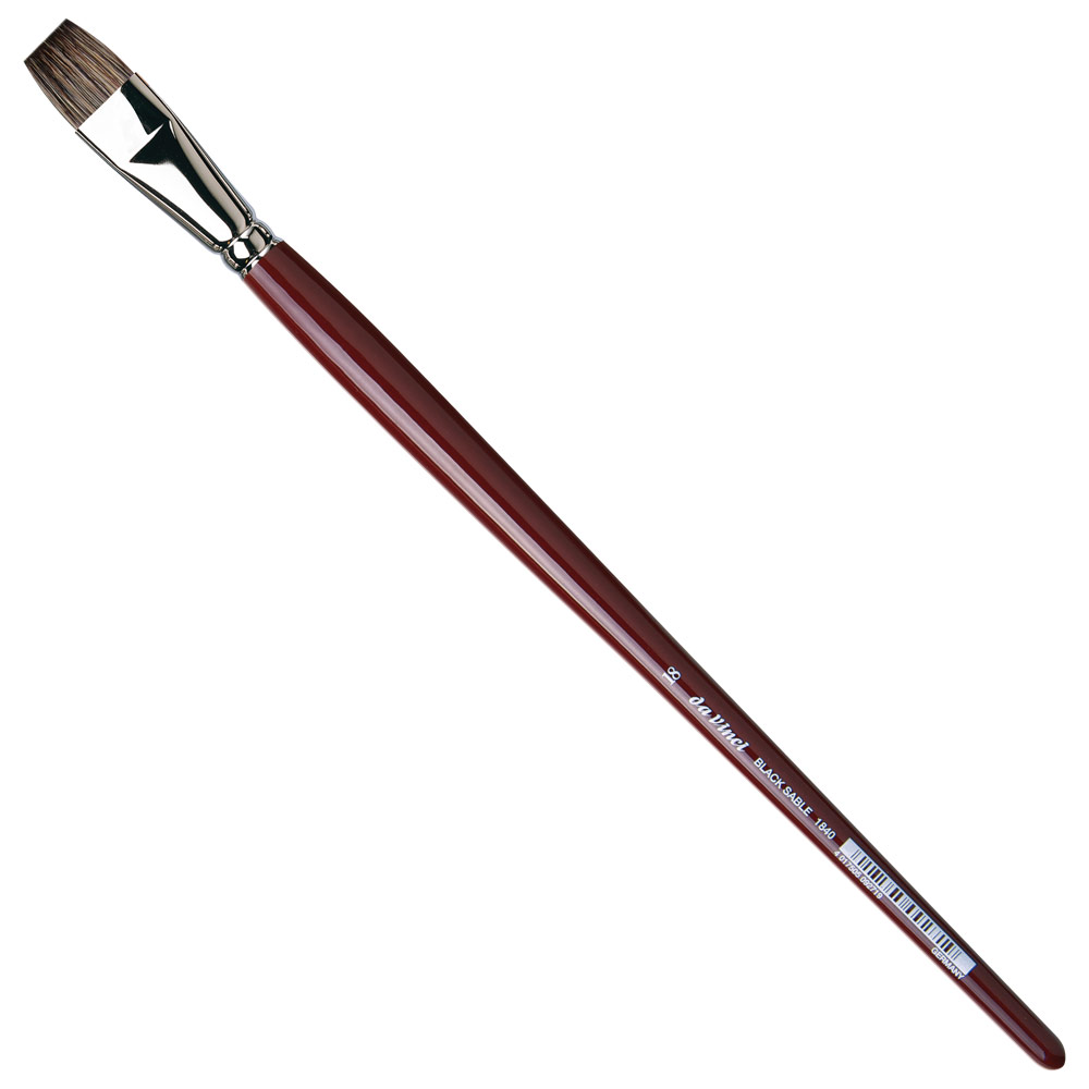 Da Vinci Black Sable Oil Brush Series 1840 Bright #18