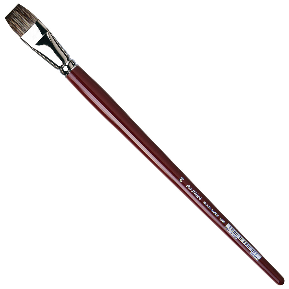 Da Vinci Black Sable Oil Brush Series 1840 Bright #20