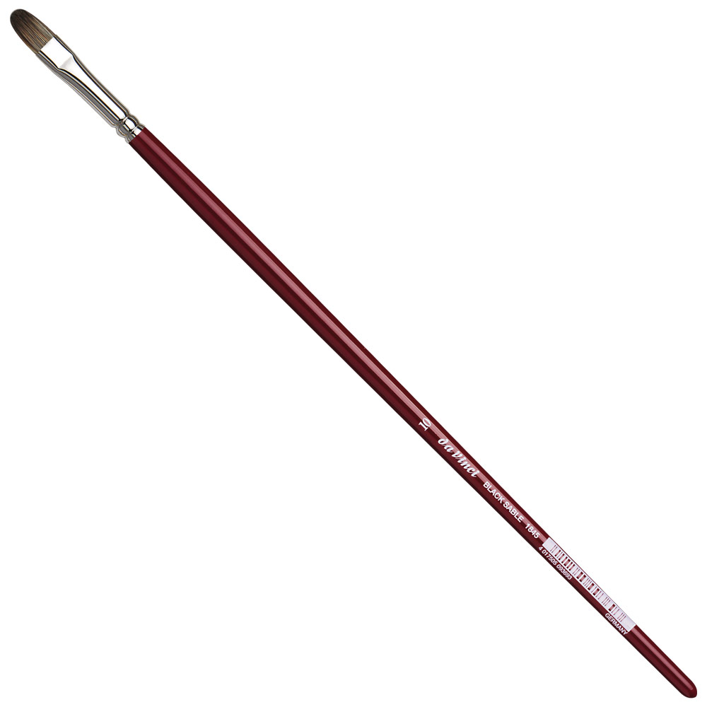 Da Vinci Black Sable Oil Brush Series 1845 Filbert #10