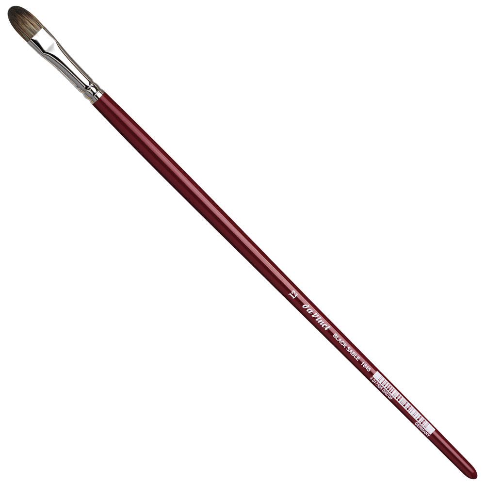 Da Vinci Black Sable Oil Brush Series 1845 Filbert #12