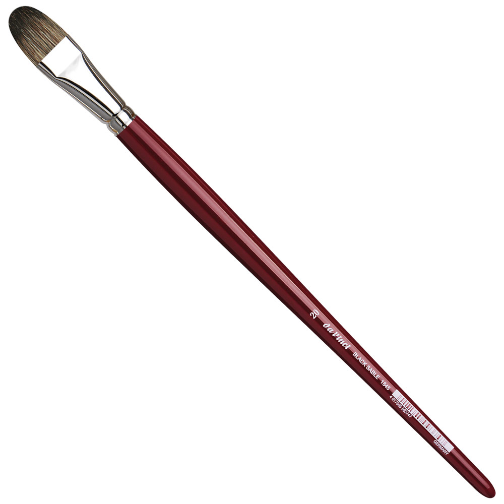 Da Vinci Black Sable Oil Brush Series 1845 Filbert #20
