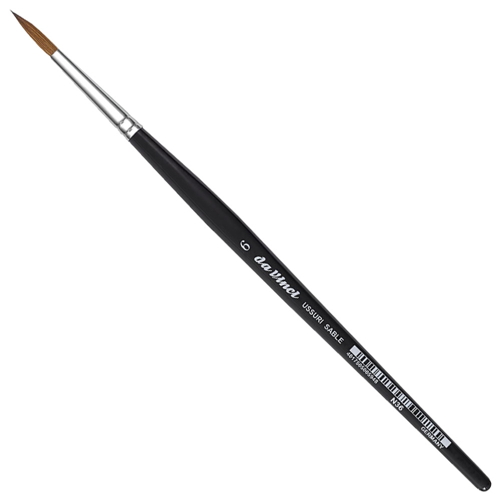 Da Vinci USSURI SABLE Watercolor Brush Series 36 Round #6