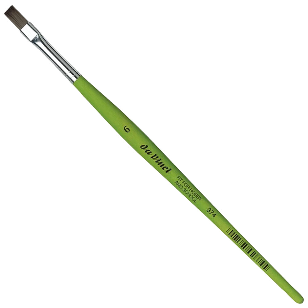 Da Vinci Fit Synthetic Grey Brush Series 374 Flat #6