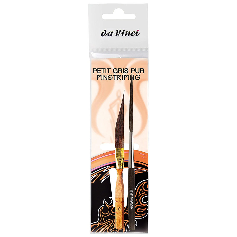 Da Vinci KAZAN Pinstriping Brush 2 Set Kazan Pinstriper #8 & Short Stroke #8