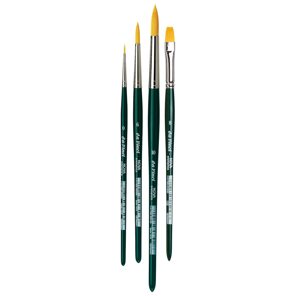 Da Vinci Nova All Media Synthetic Talkon Brush 4 Set