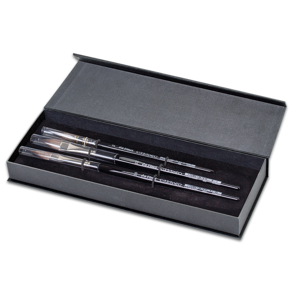 Da Vinci CASANEO Soft Synthetic Watercolor Brush Series 4250 Gift Box 3 Set