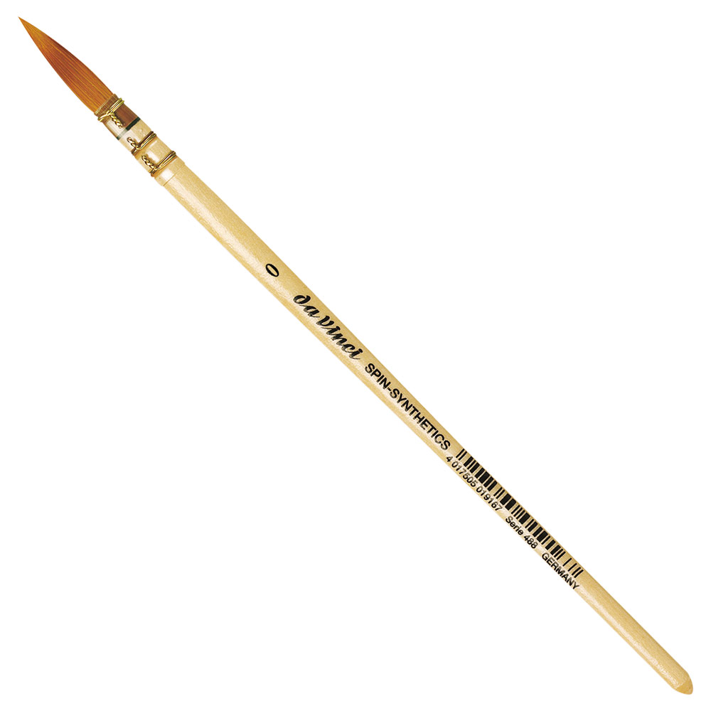 Da Vinci SPIN-SYNTHETICS Synthetic Watercolor Brush Series 488 Quill #0