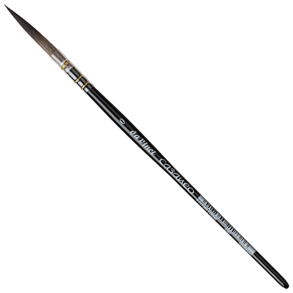 Da Vinci CASANEO Soft Synthetic Watercolor Brush Series 490 X-Long Rigger #0