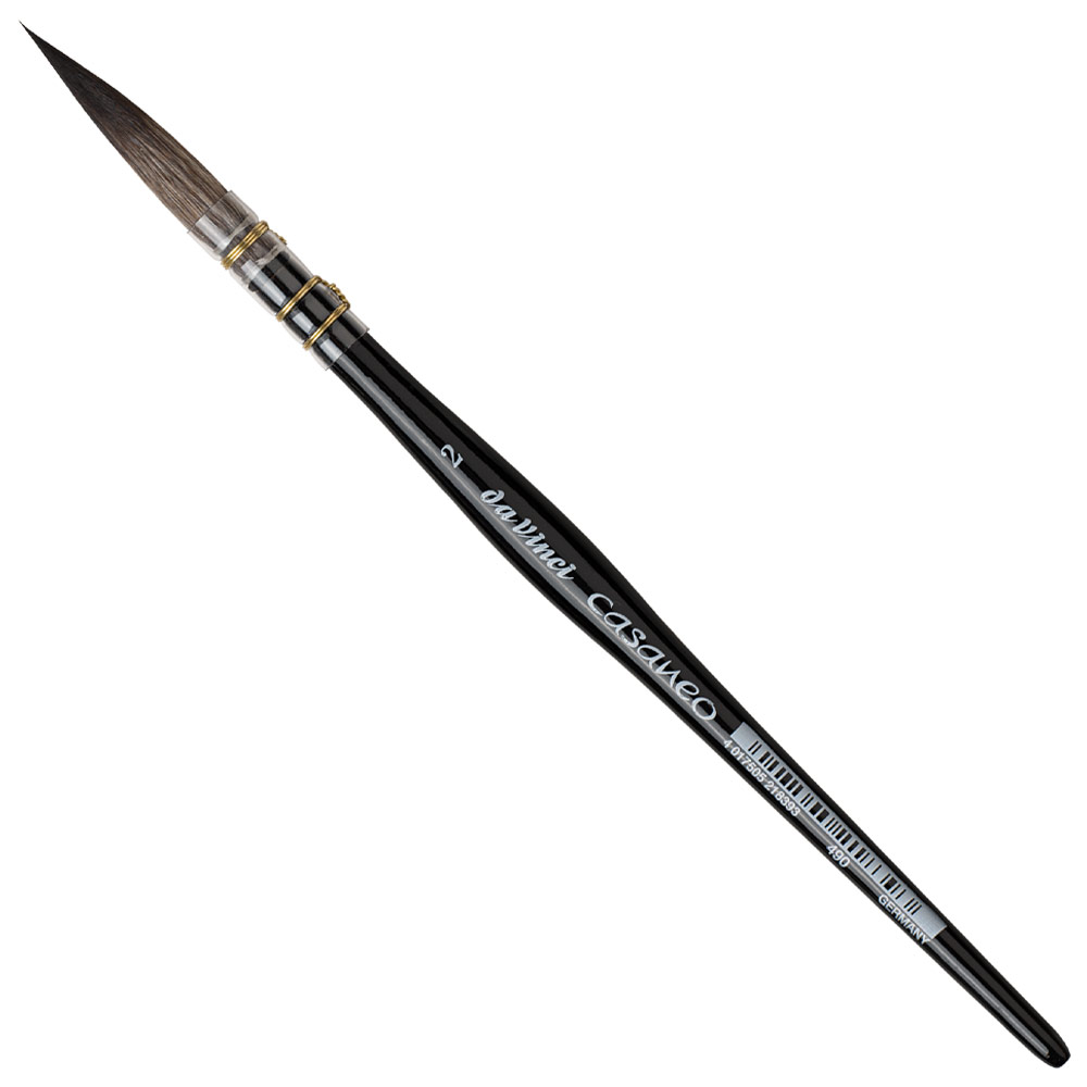 Da Vinci CASANEO Soft Synthetic Watercolor Brush Series 490 X-Long Rigger #2