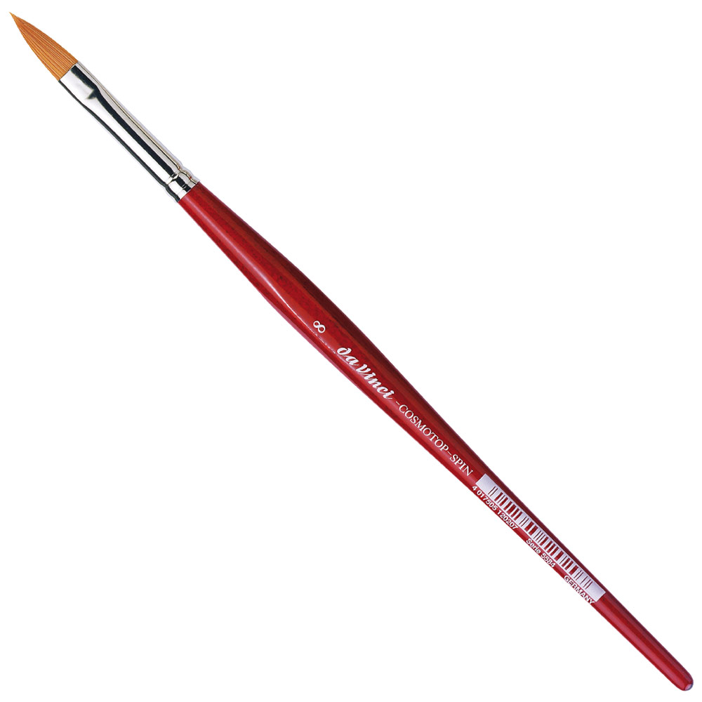 Da Vinci COSMOTOP-SPIN Synthetic Watercolor Brush Series 5584 Oval #8
