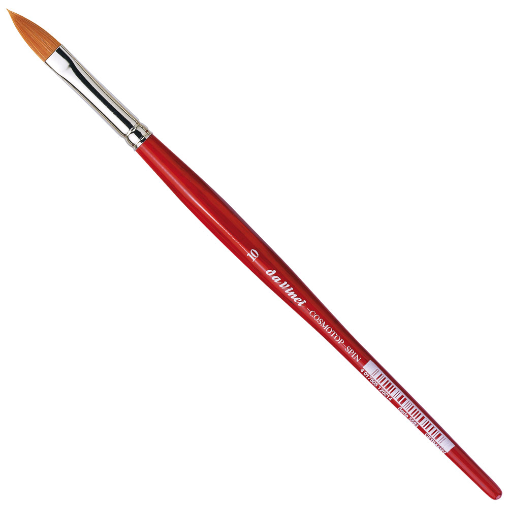 Da Vinci COSMOTOP-SPIN Synthetic Watercolor Brush Series 5584 Oval #10