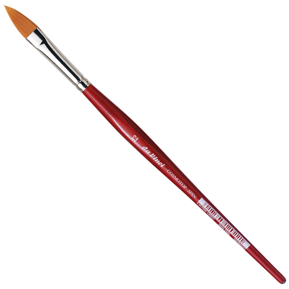 Da Vinci COSMOTOP-SPIN Synthetic Watercolor Brush Series 5584 Oval #12