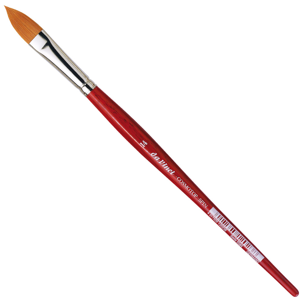 Da Vinci COSMOTOP-SPIN Synthetic Watercolor Brush Series 5584 Oval #14