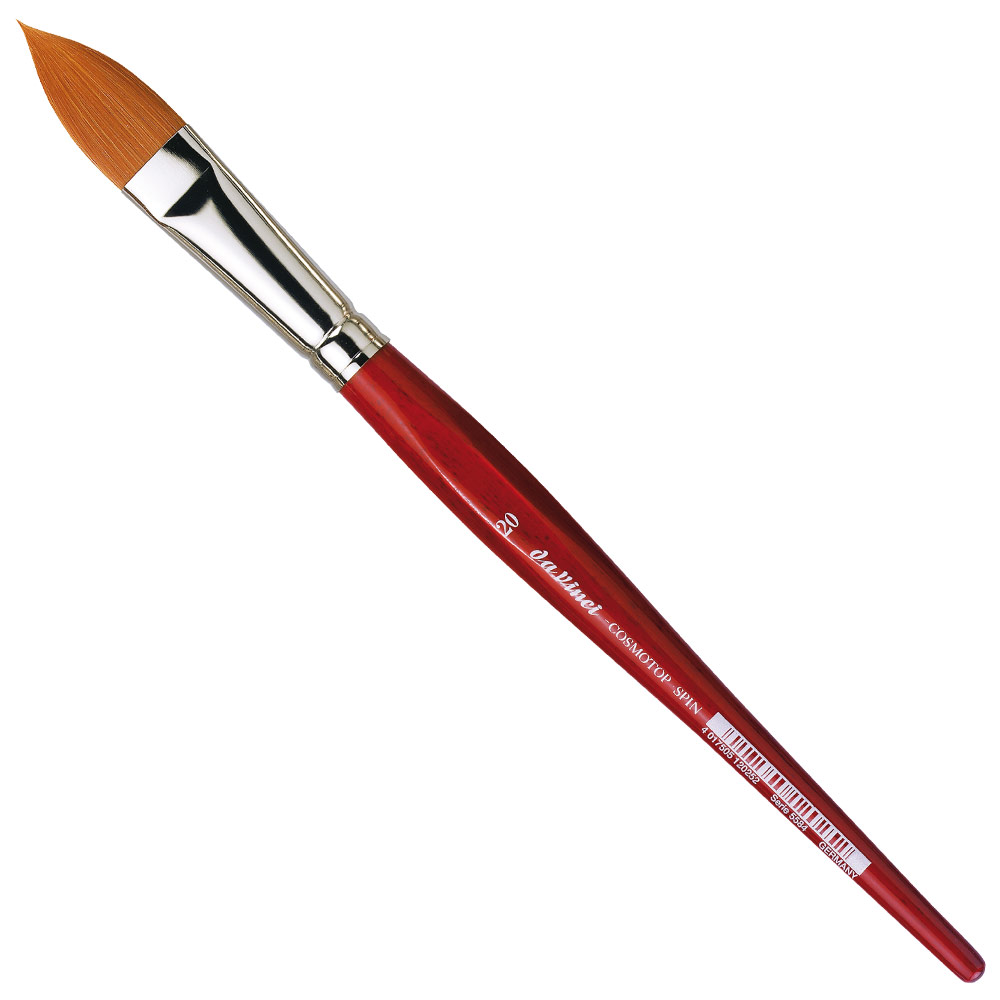 Da Vinci COSMOTOP-SPIN Synthetic Watercolor Brush Series 5584 Oval #20