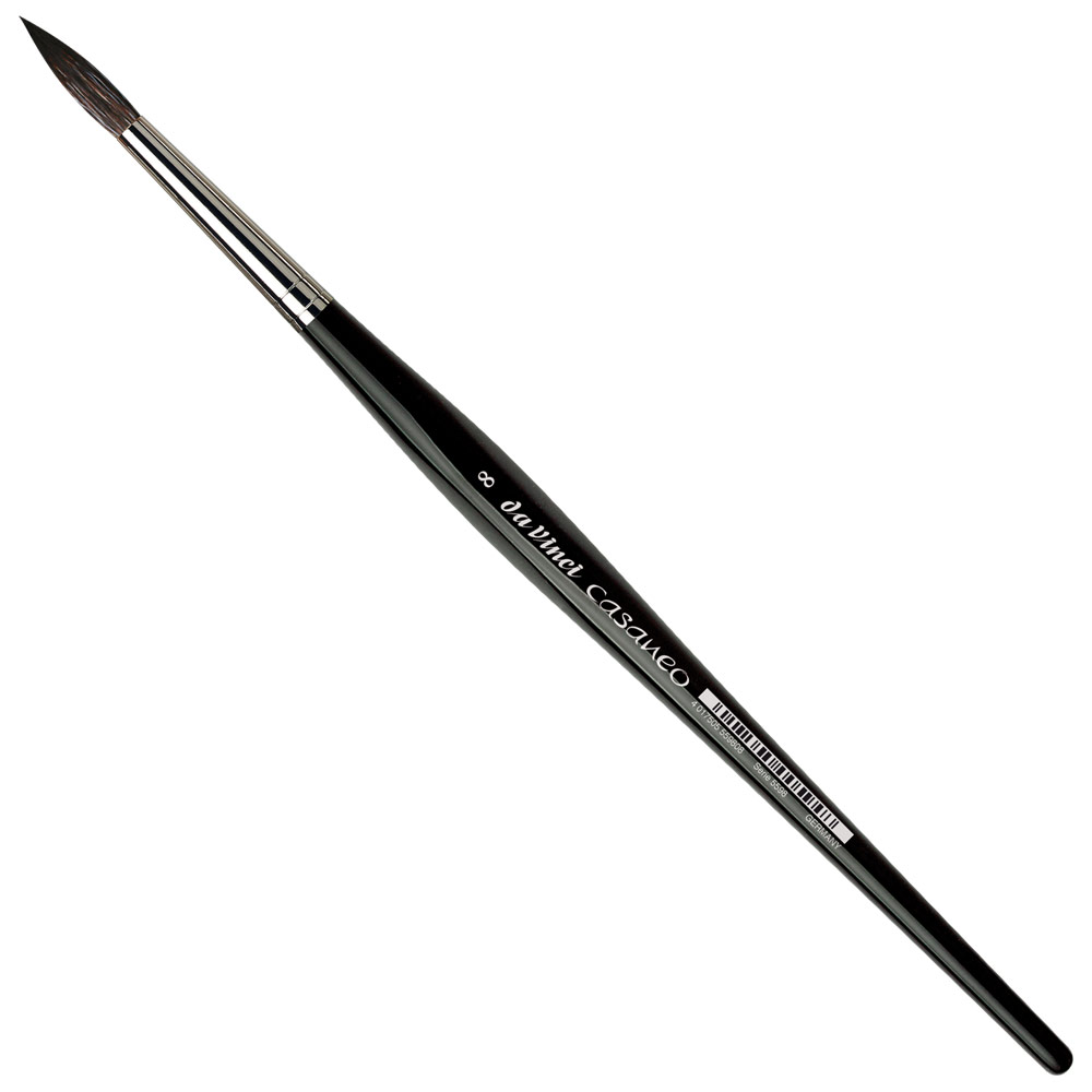 Da Vinci Casaneo Soft Synthetic Watercolor Brush Series 5598 Round #8